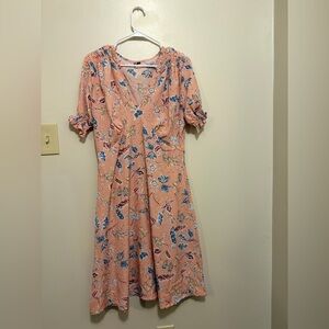 Floral Peach Dress